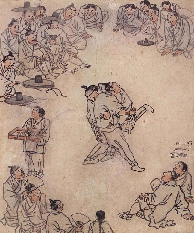 김홍도 씨름